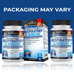 Close-up of product label highlighting allergen-free and GMO-free ingredients