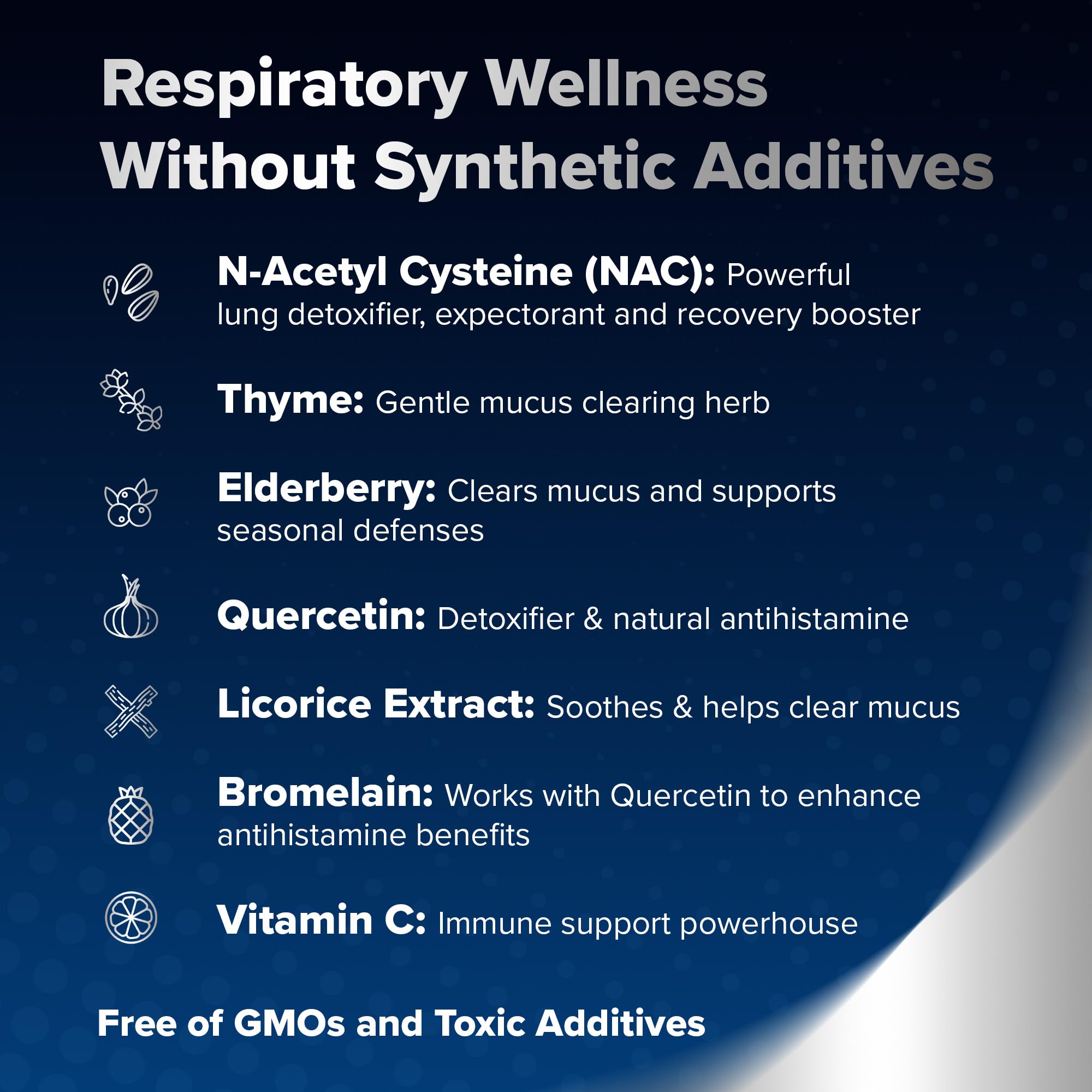 NAC (N-Acetyl Cysteine) ingredient highlight in RespoClear