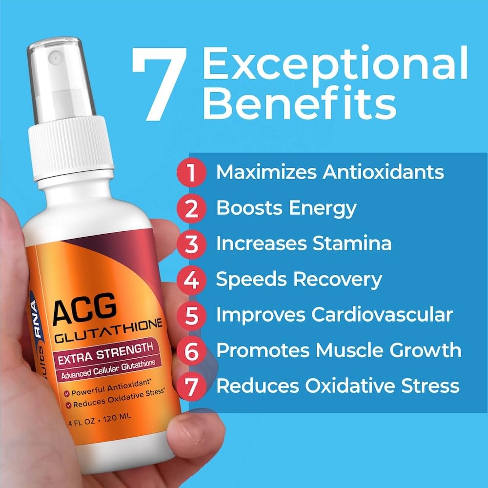 ACG Glutathione spray bottle with product label