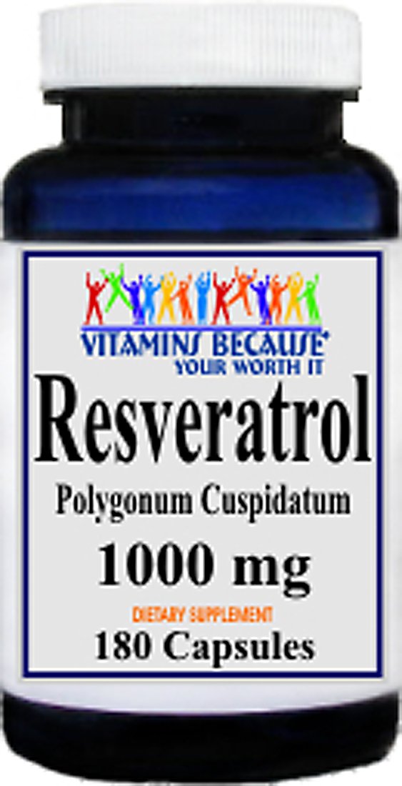 Resveratrol 1000mg bottle — front view