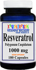 Resveratrol 1000mg bottle — front view