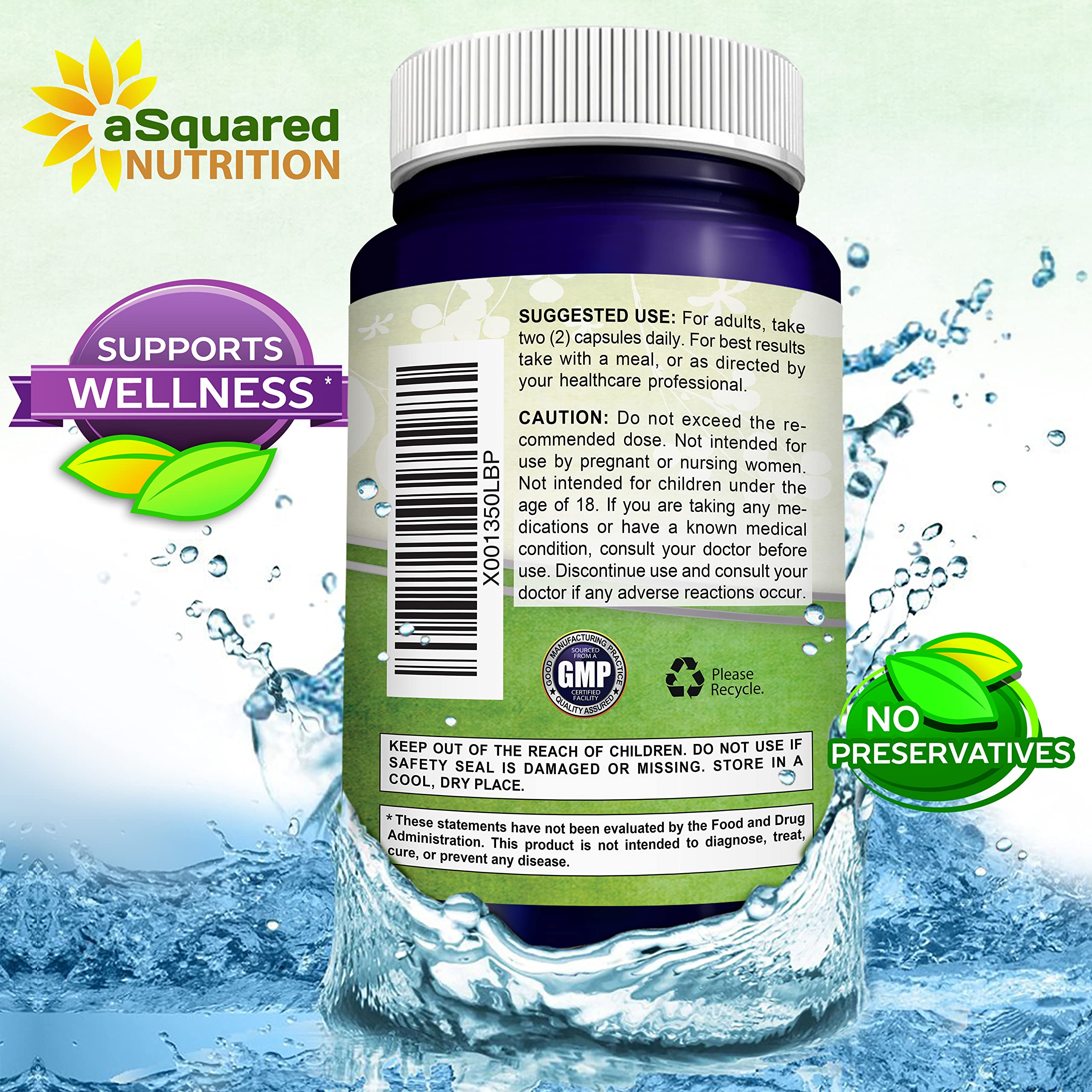 Serving suggestion: two 500mg capsules equal 1000mg