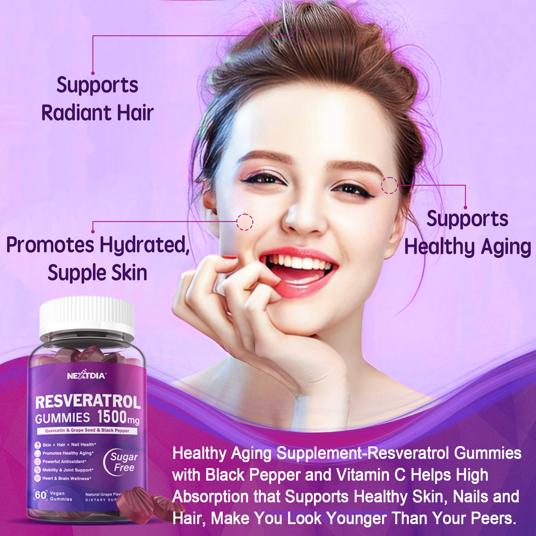 Gummies formulated to support NAD⁺, NMN and NMNH synergy