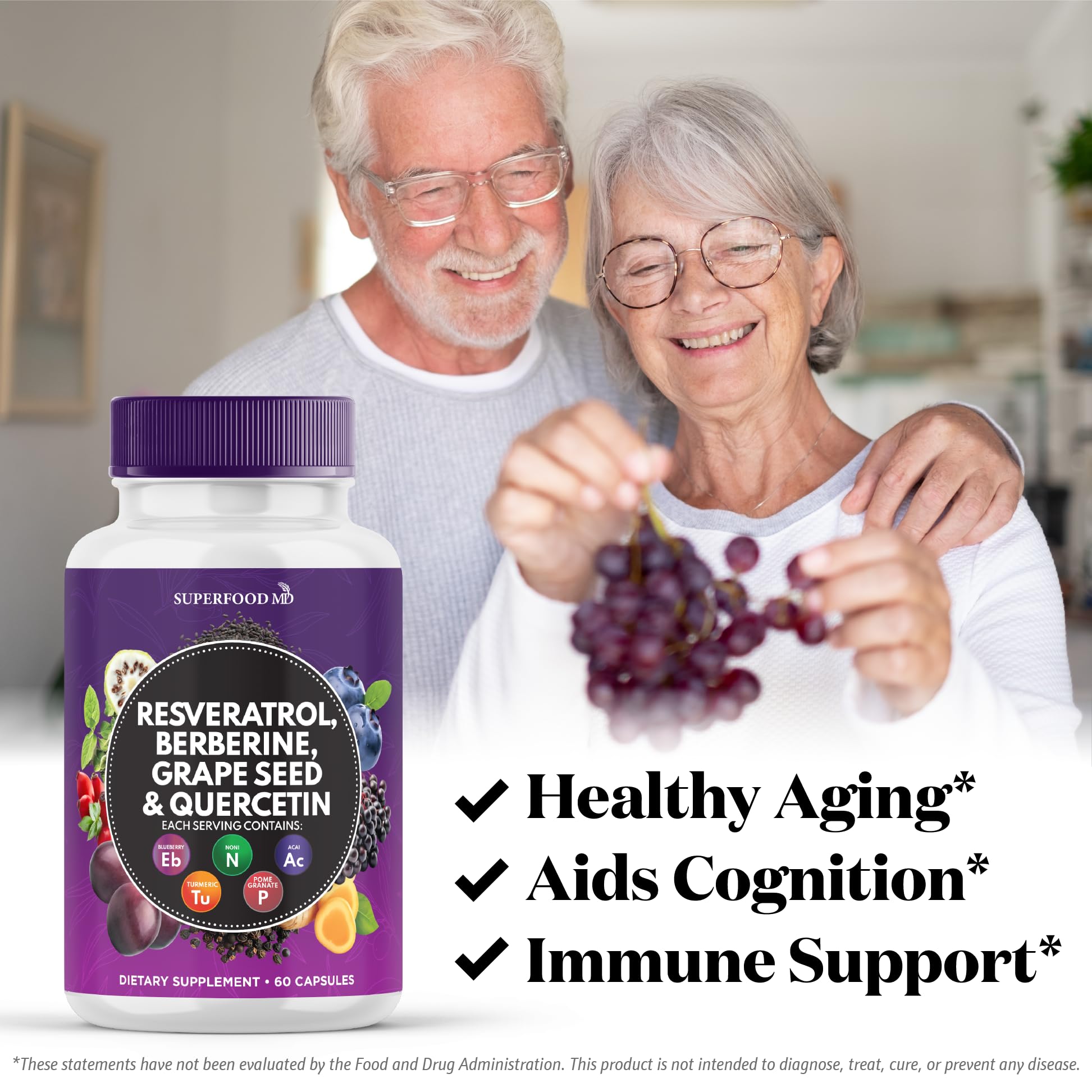 Noni extract bottle and NAC capsule components