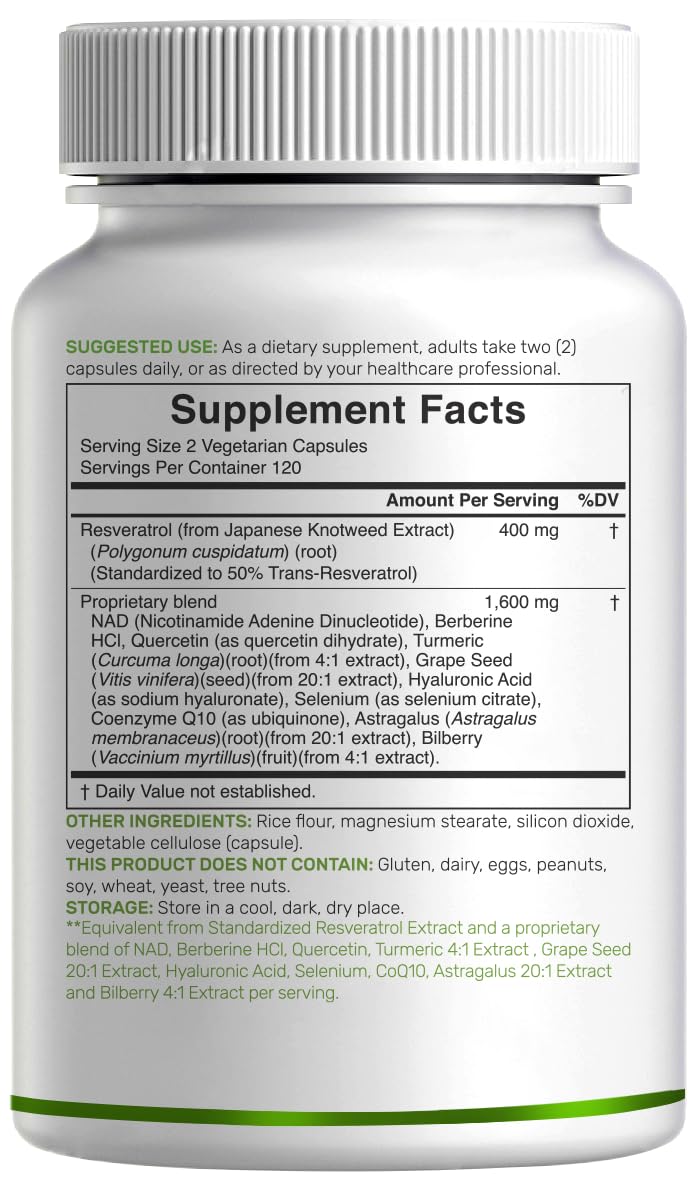 Natural veggie capsules and non-GMO label