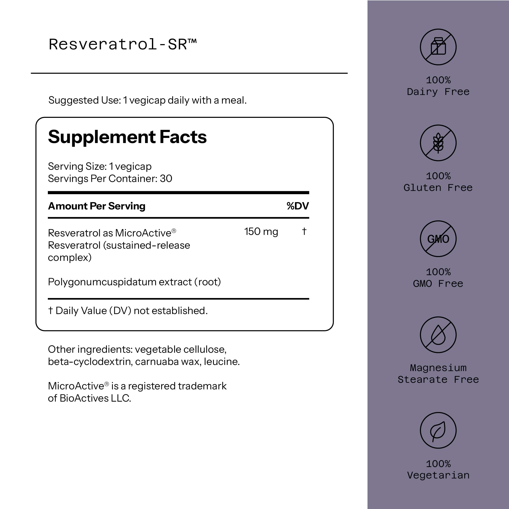 MicroActive resveratrol graphic showing sustained-release