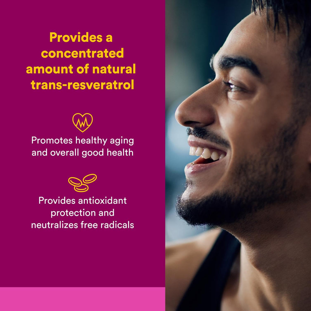 ResveratrolRich capsules 250 mg each on white background