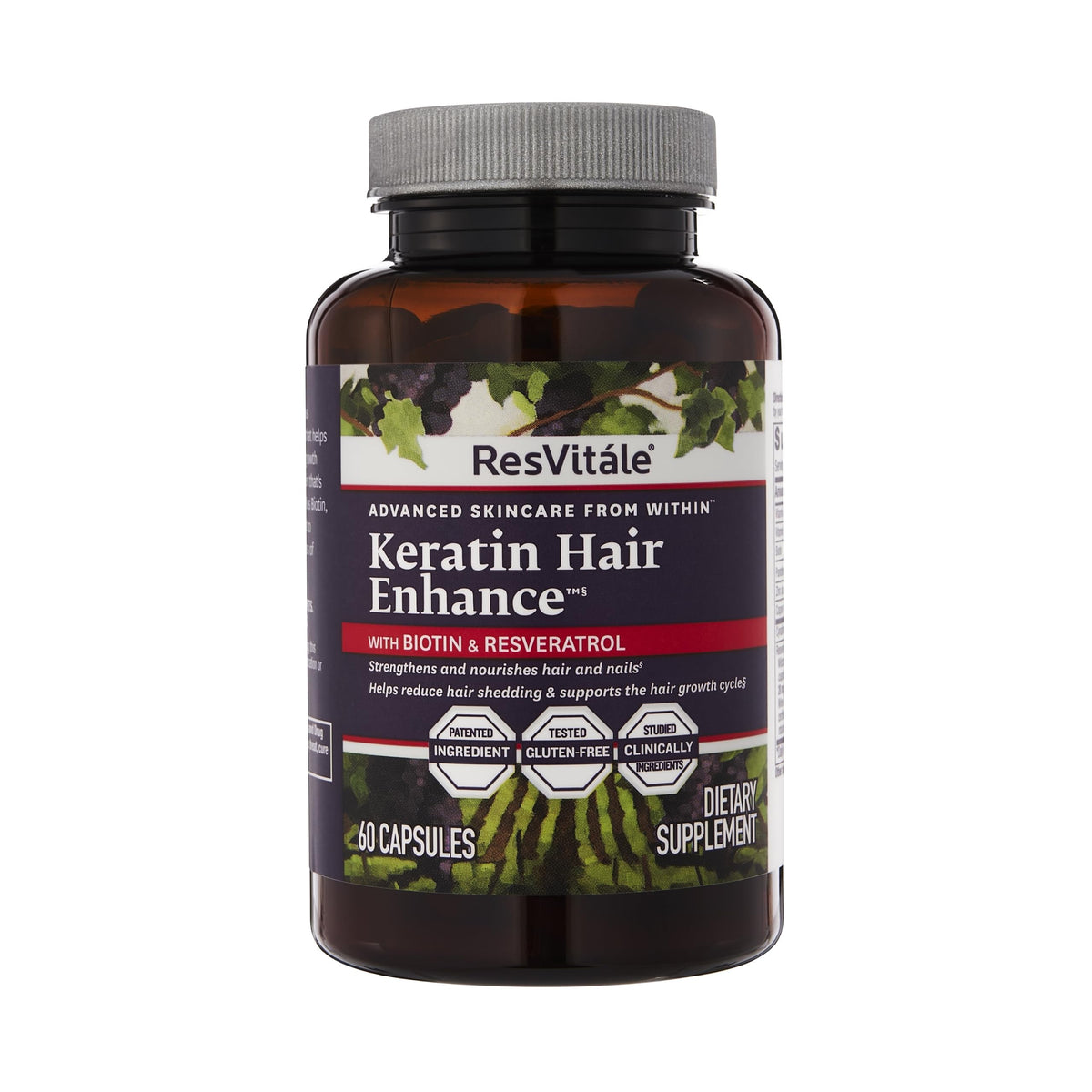 ResVitale Keratin Hair Enhance bottle on white background