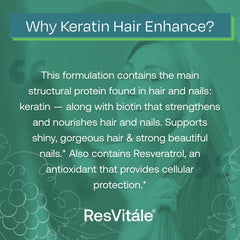 Nails and skin care concept with keratin and biotin supplement