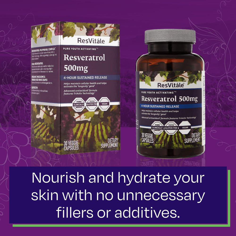 Ingredients: quercetin and trans-resveratrol in the formula