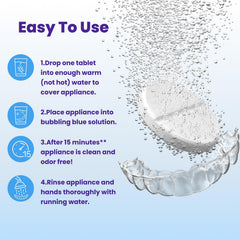Mouth guard and night guard with Retainer Brite cleaner