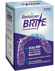 Retainer Brite Tablets 96 count for cleaner retainers and dental appliances