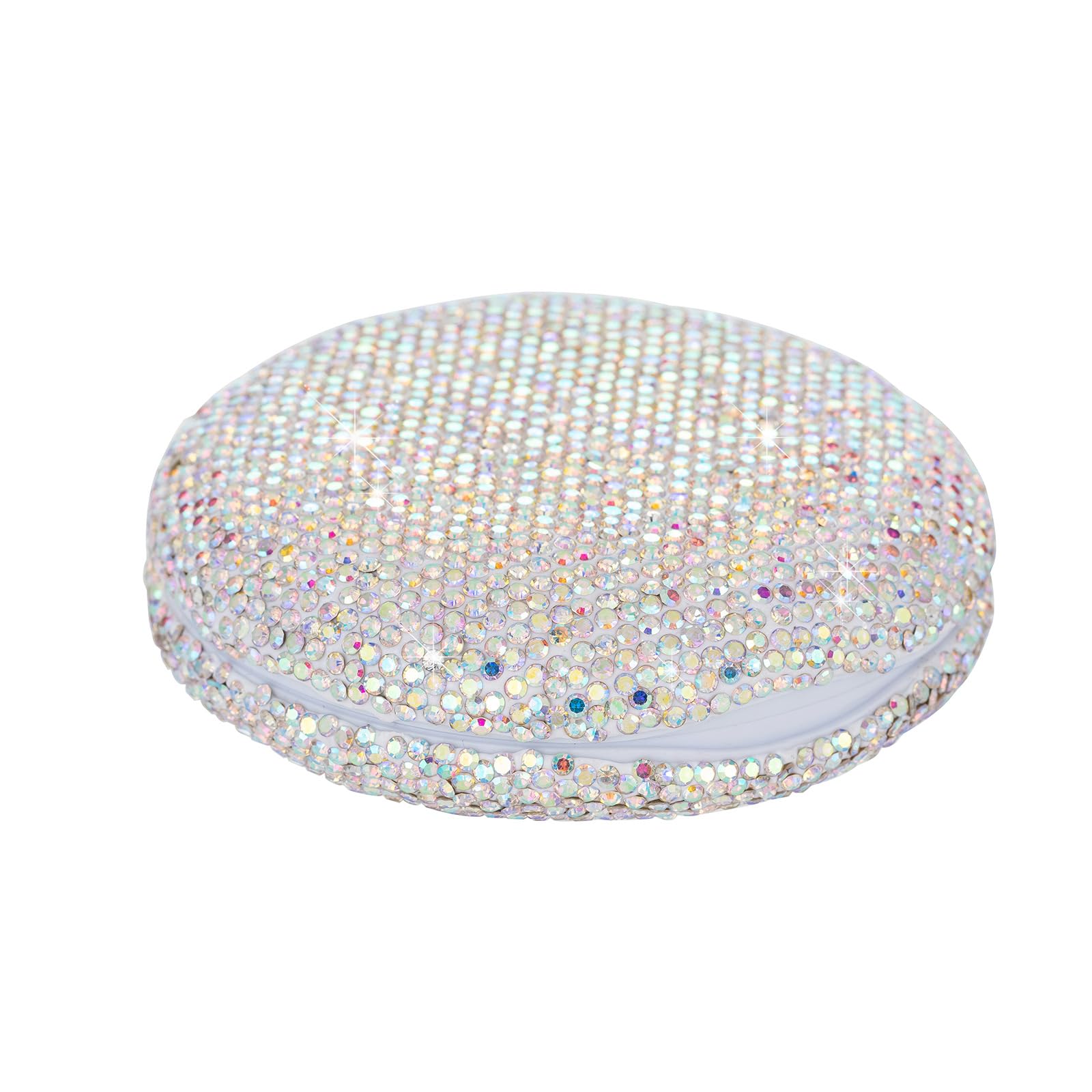 Colorful rhinestone bling retainer case with magnetic closure