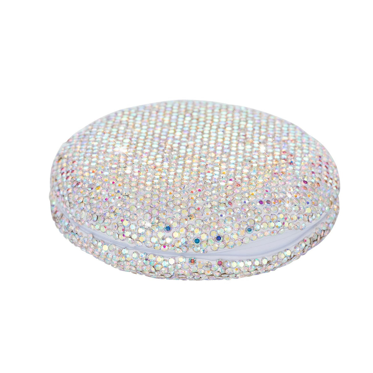 Colorful rhinestone bling retainer case with magnetic closure