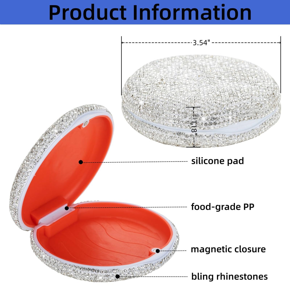 Invisalign-compatible orthodontic retainer box in colorful design