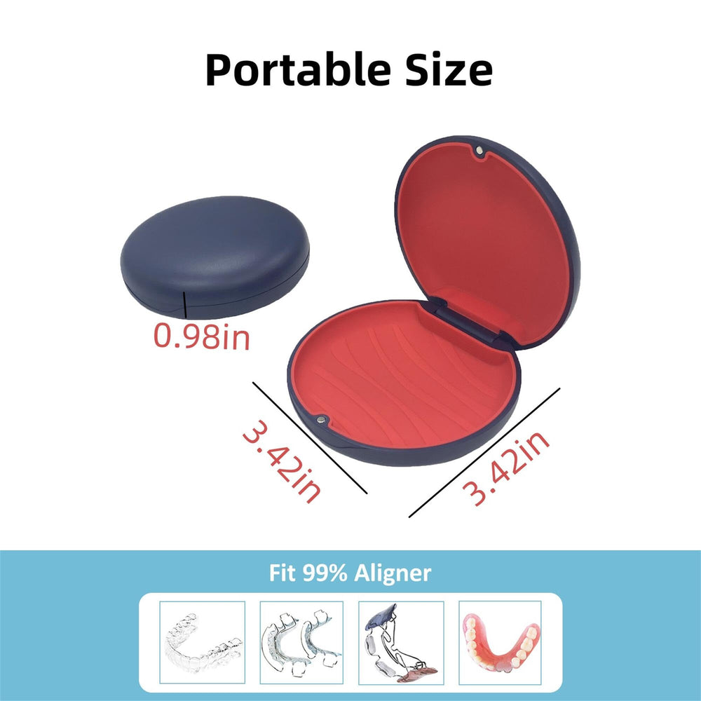 Dark blue retainer case side view