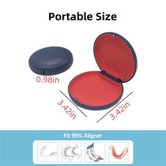 Dark blue retainer case side view