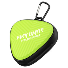 Slim Aligner Retainer Case for Invisalign in Black and Light Green with Magnetic Lock