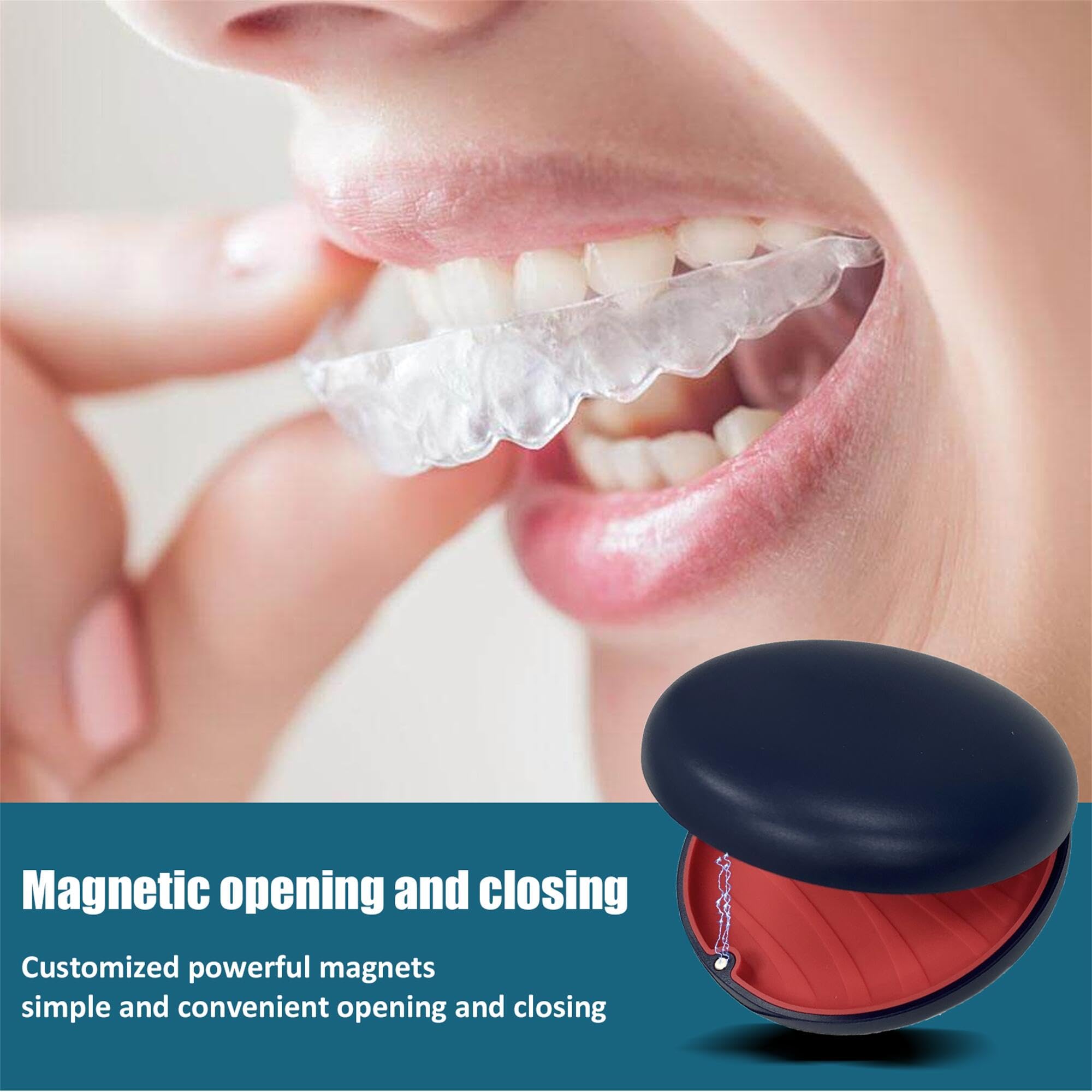 Two red silicone lids displayed for comparison