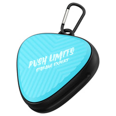Slim Retainer and Aligner Case in Black and Sky Blue with magnetic lock and breathable vents
