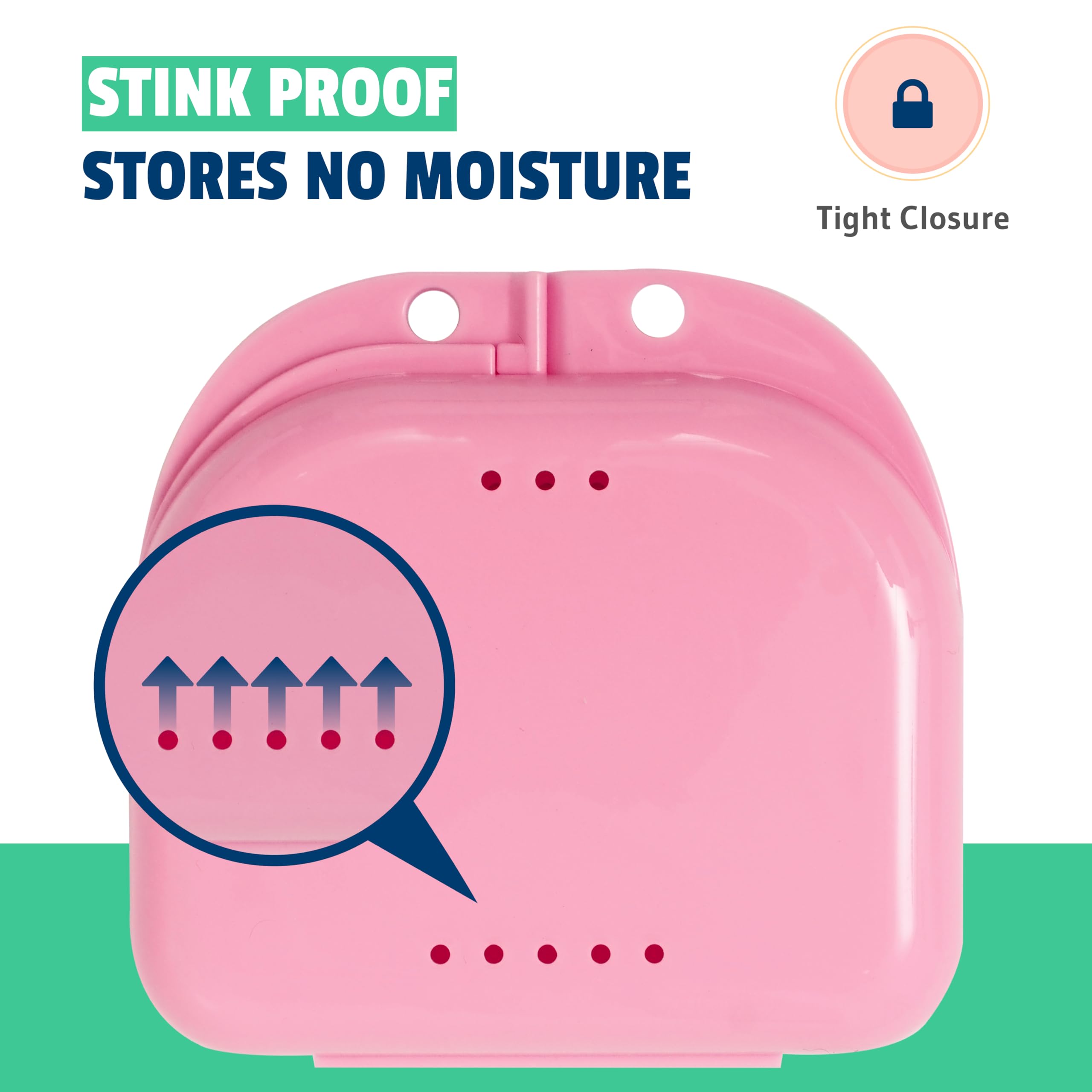 Dishwasher-safe retainer cases for easy cleaning