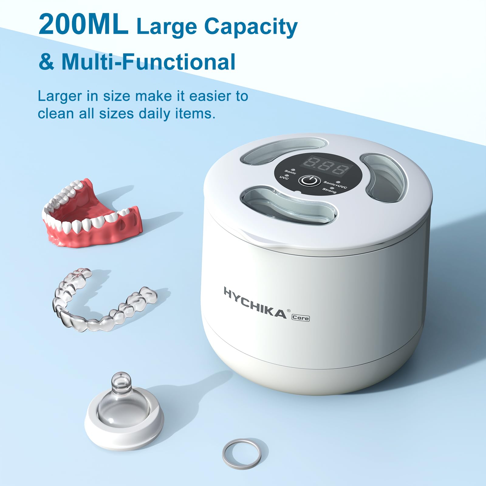 Compact, low-noise design placed on a kitchen countertop