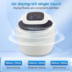 ABS stainless steel exterior with non-slip silicone base for stability