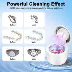 Compact 200ml cleaning pod with durable ABS plastic and stainless steel components