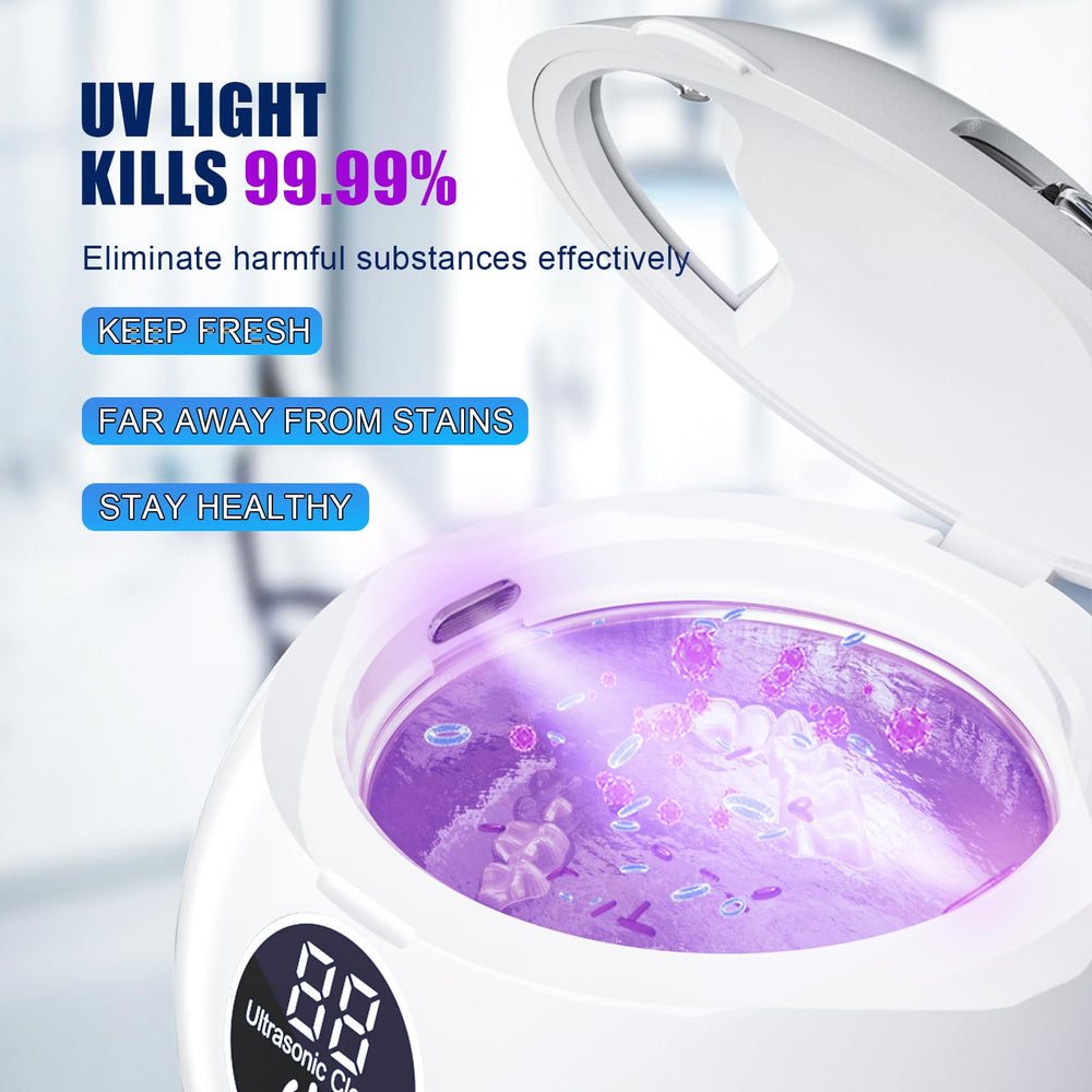 45kHz ultrasonic cleaning action close-up