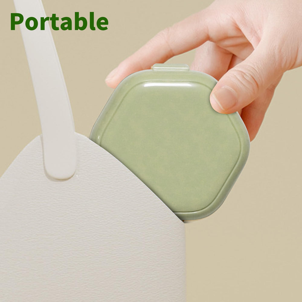 Easy-to-clean, scratch-resistant surface of the denture case