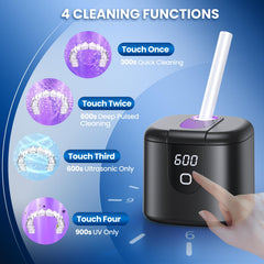 Digital countdown display on the cleaner