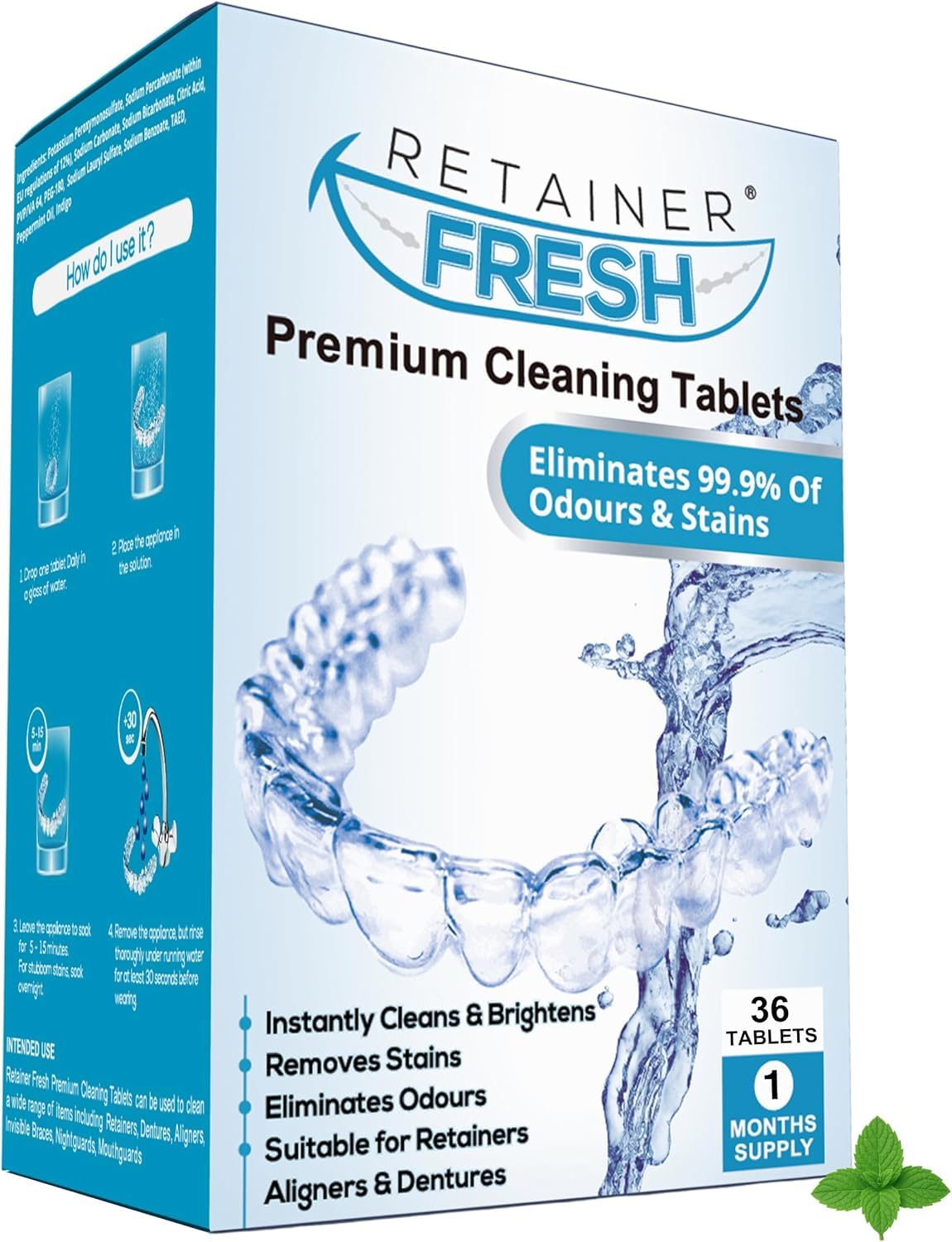 Retainer Cleaner Tablets 36-count bottle