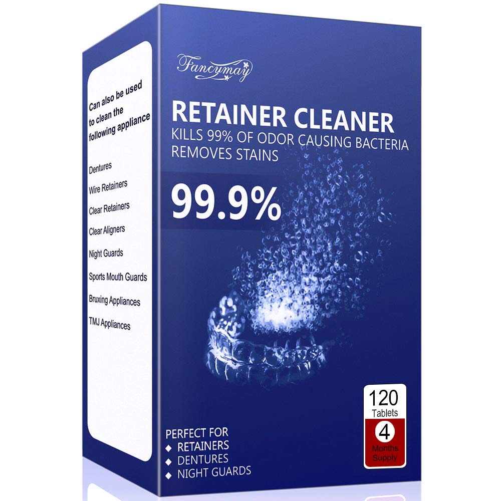 Retainer Cleaner Tablets box and blister pack
