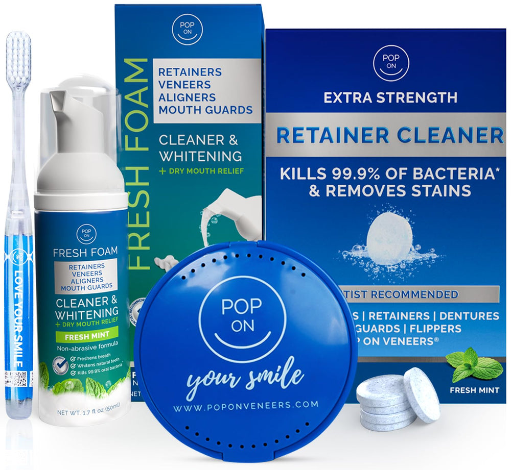 Pop On Retainer Cleaning Bundle packaging