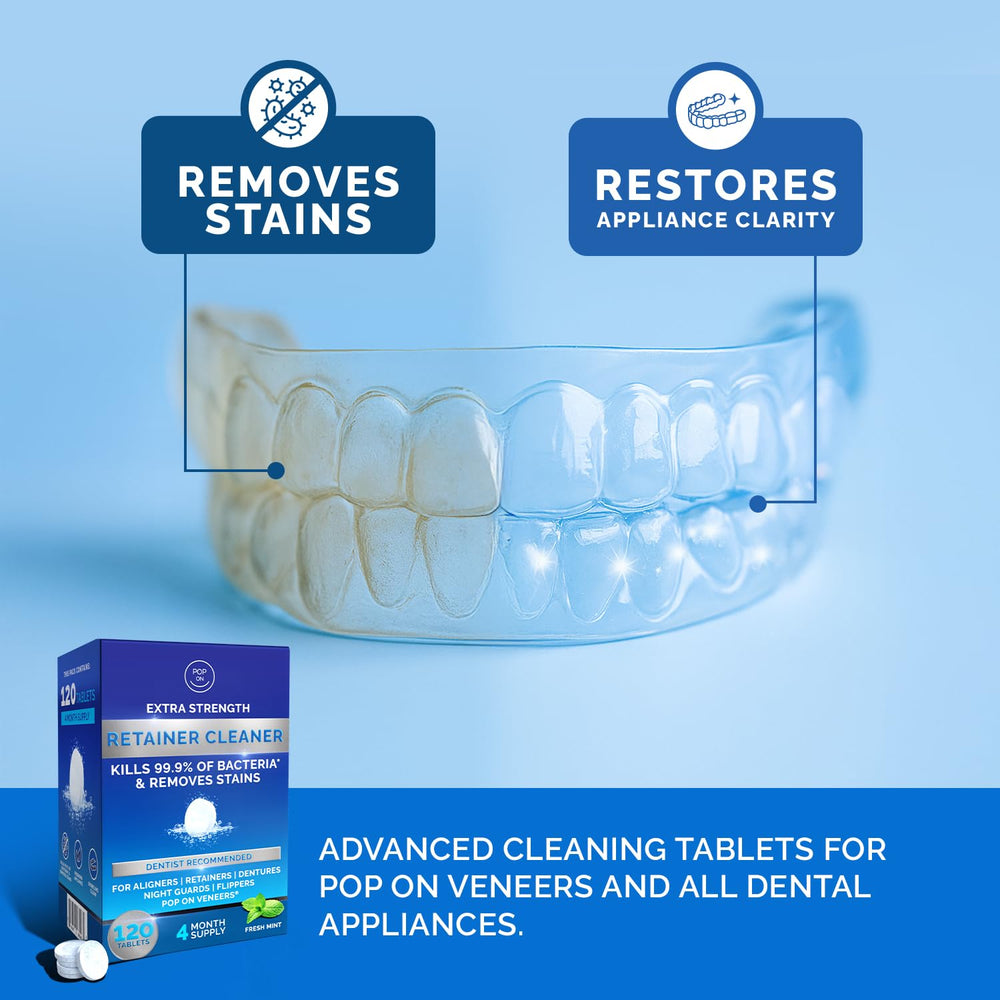 Dental cleaning tablets dispensed for routine cleaning