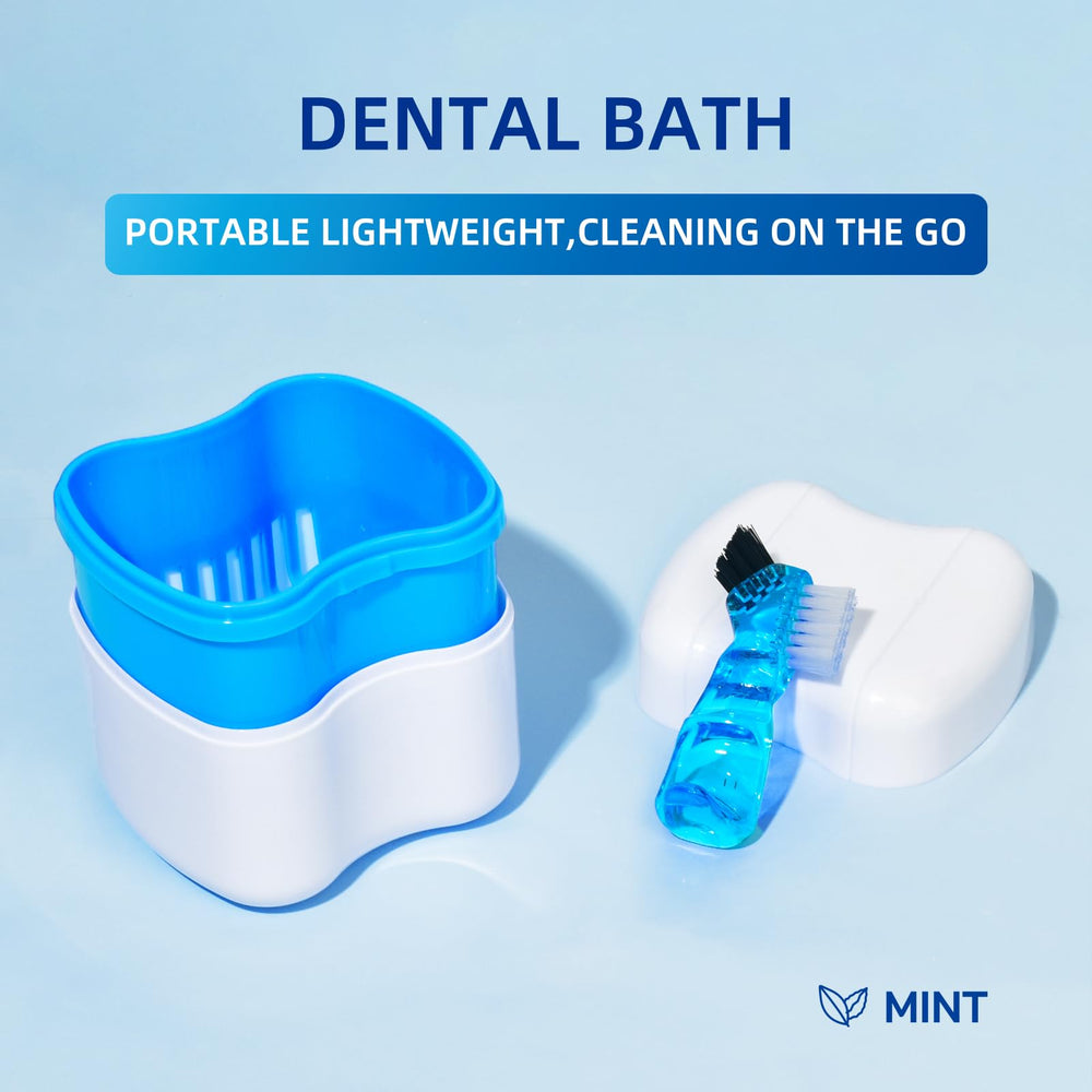 Compact kit for on-the-go retainer cleaning