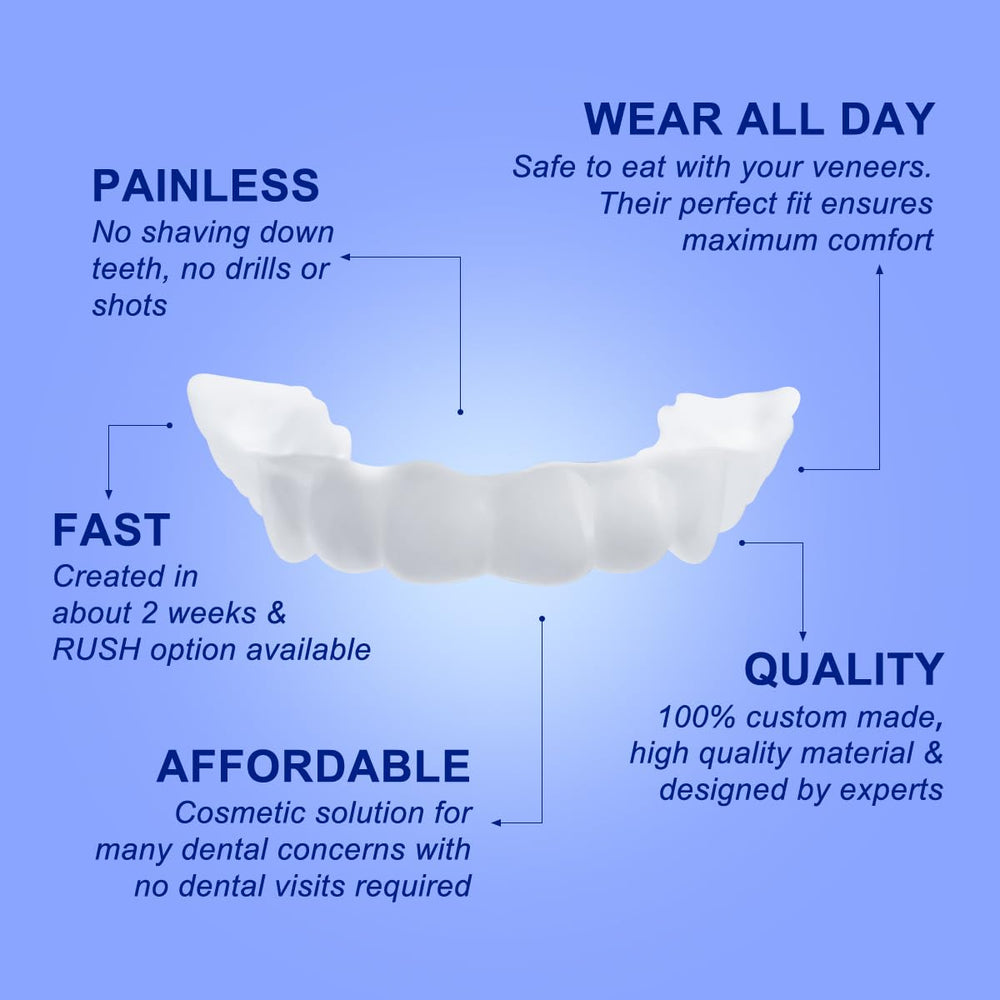 Close-up of a white dental retainer