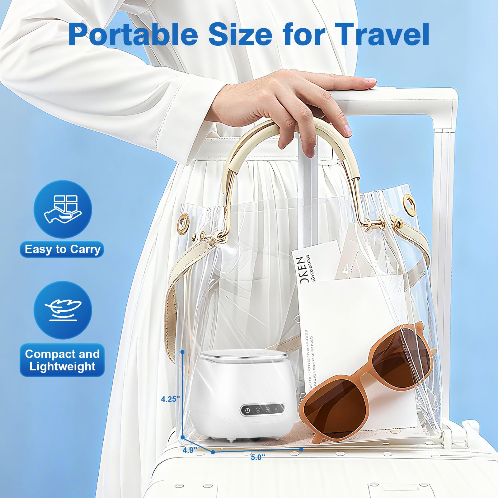Cleaner suitable for retainers, dentures, braces, aligners, and jewelry