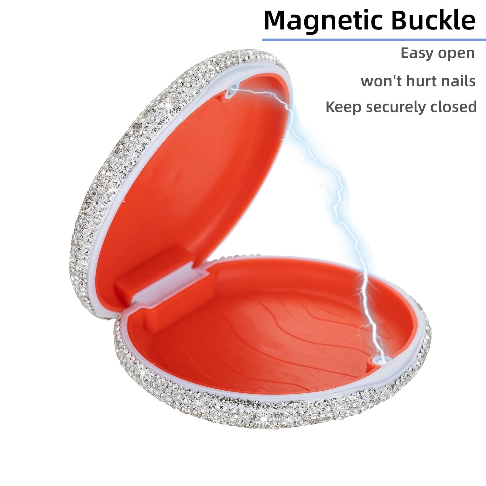 Removable silicone pad inside retainer case for easy cleaning