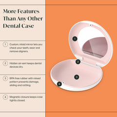 Top-down shot of Retayn Case with built-in mirror