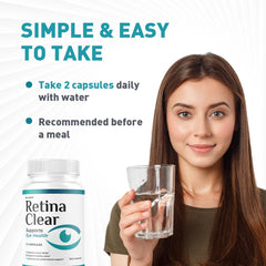 Nutrition facts panel for Retina Clear Pro