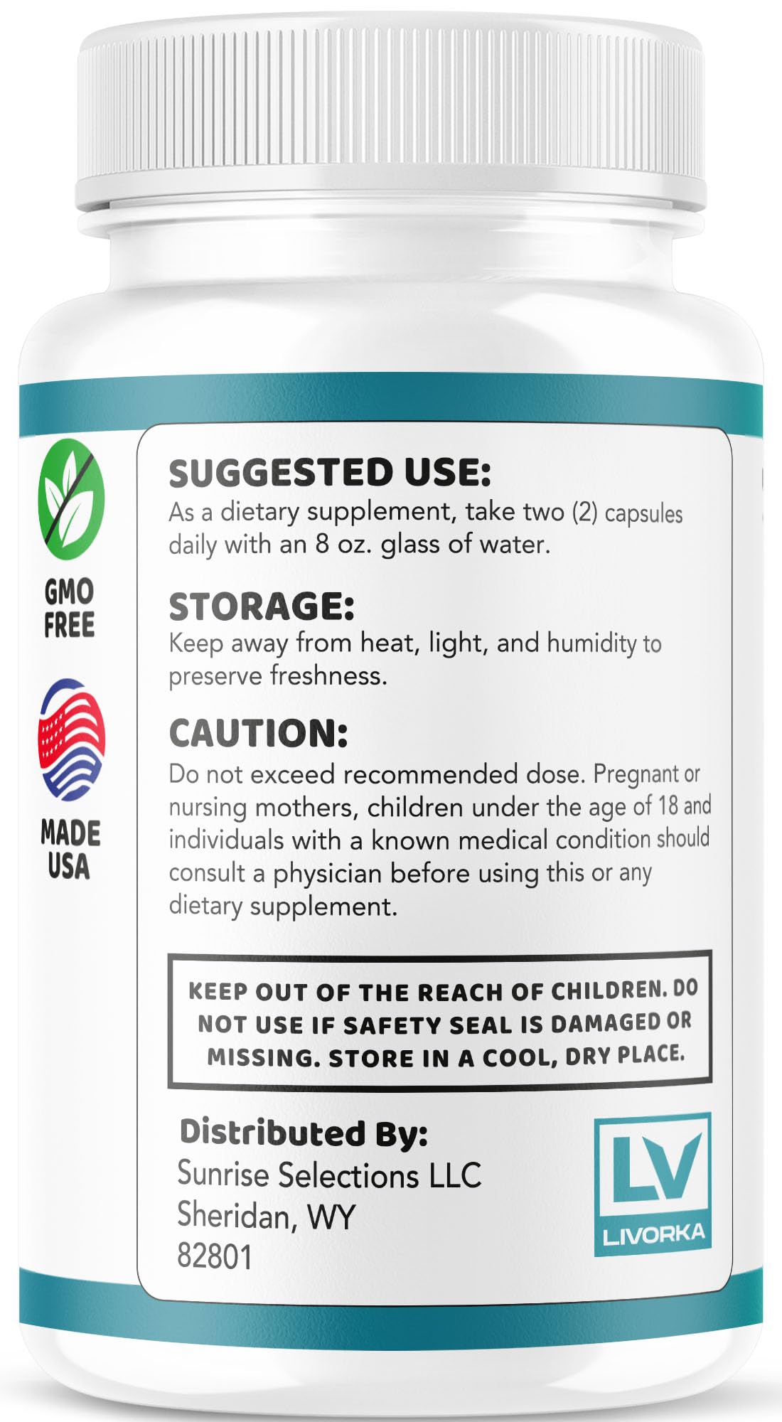 Vitamins and minerals illustration for eye health