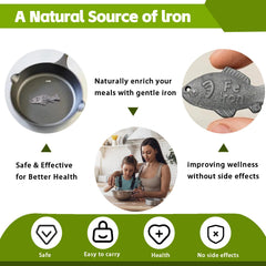 Reusable eco-friendly cast iron iron fish