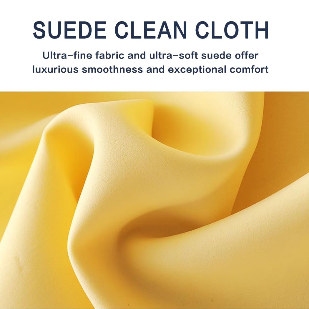 Reusable and washable suede microfiber cleaning cloths