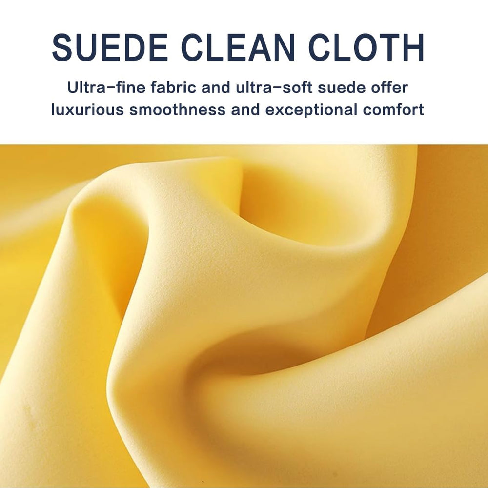 Reusable and washable suede microfiber cleaning cloths
