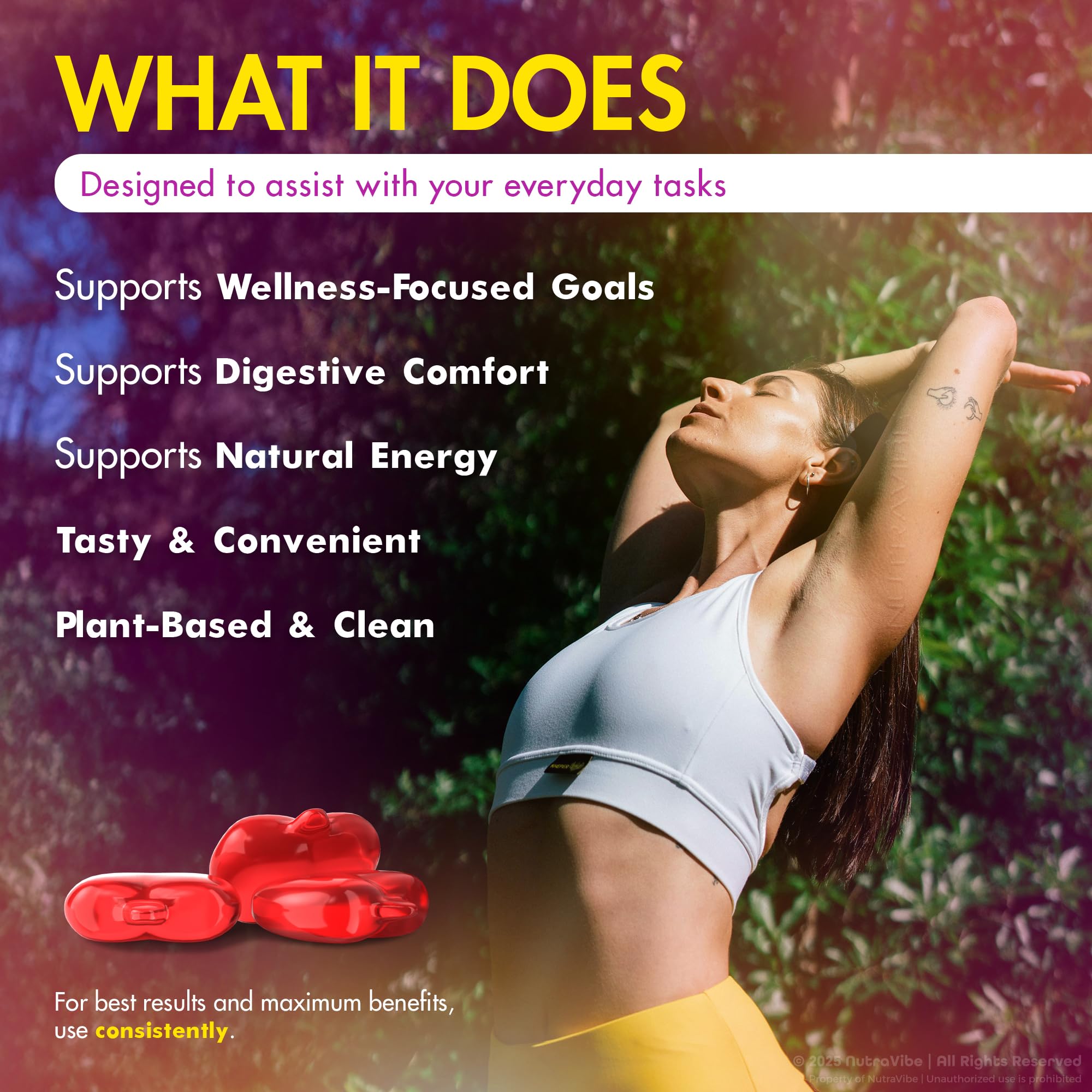 Revitalyn Gummies label on white background