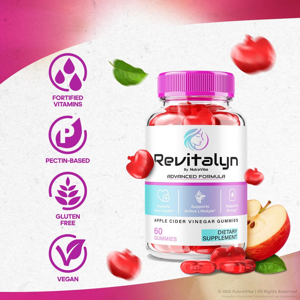 Revitalyn Gummies for Skin product shot focusing on skin benefits