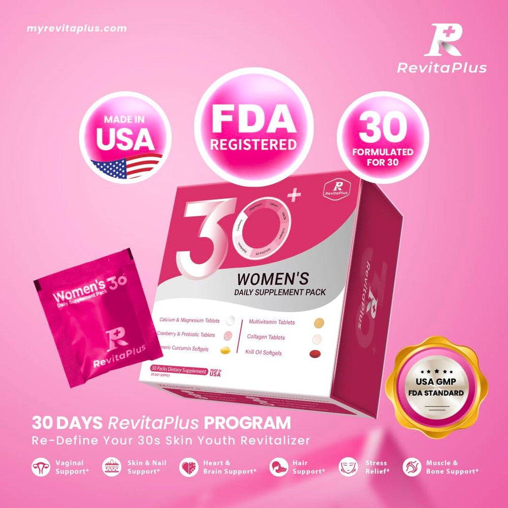 Illustration of key ingredients: krill oil, collagen, cranberry