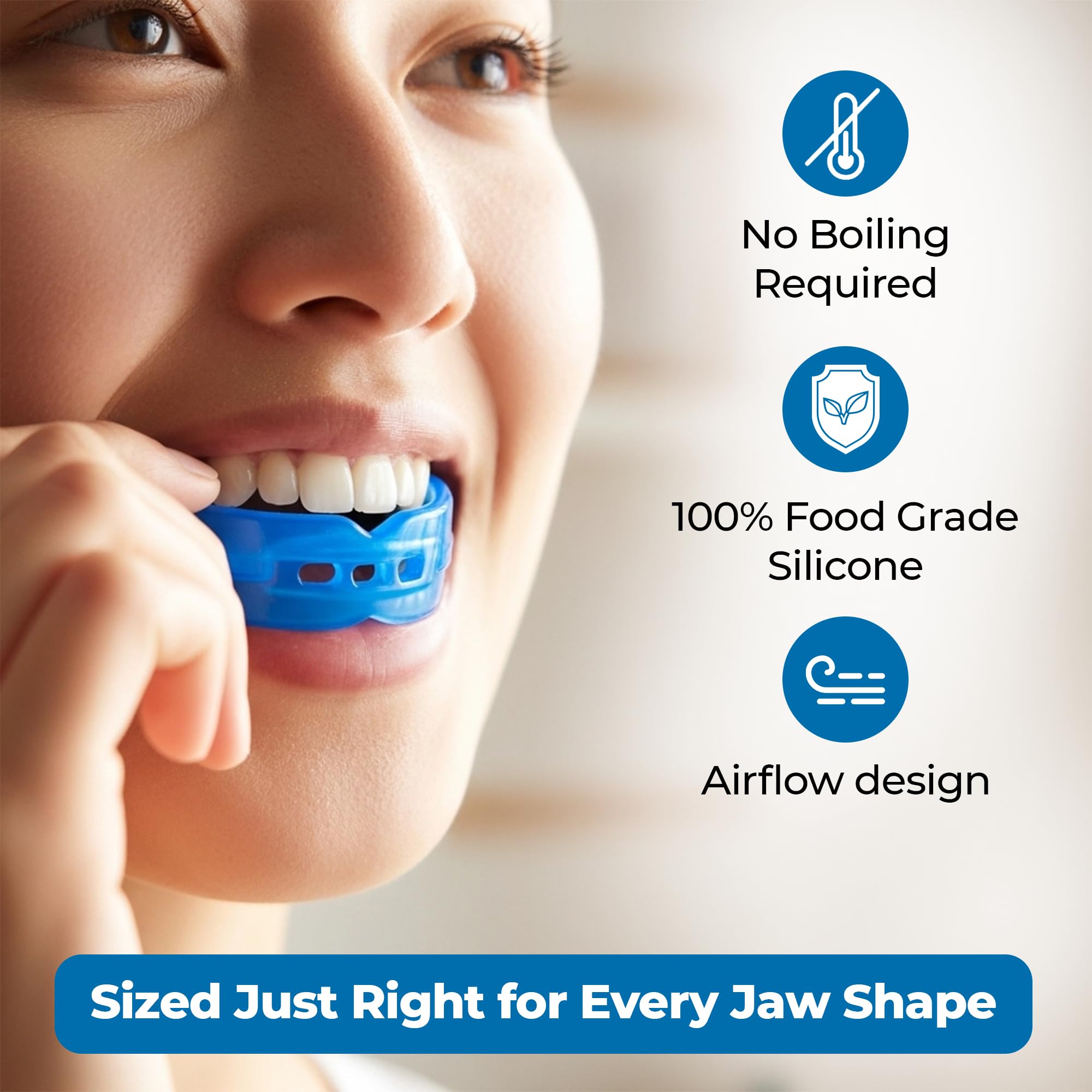 Open-airflow design with built-in breathing channels