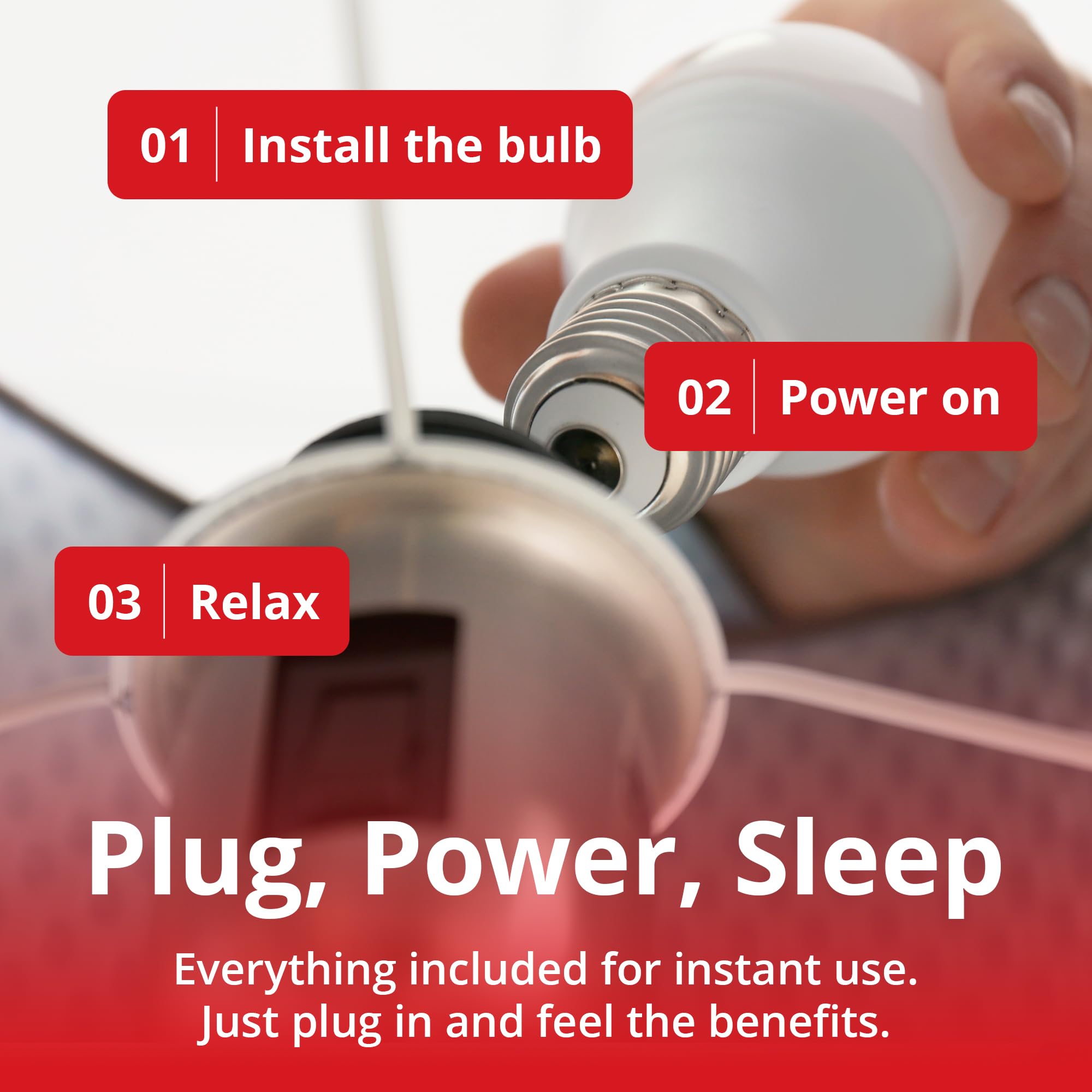 Sunset-tone 670nm red light helping wind down for sleep